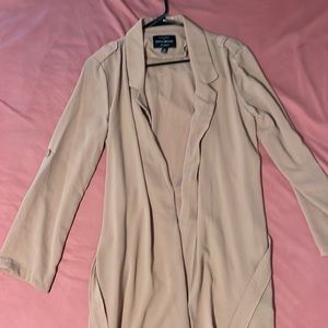 Flowy pink spring and summer cardigan